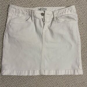 Banana Republic White Mini Pencil Skirt